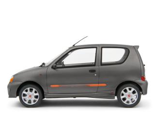 Fiat Seicento Sporting Abarth 1998 Grigio metallizzato Laudoracing 1:18 Resinemodell (Türen, Motorhaube... nicht zu öffnen!)